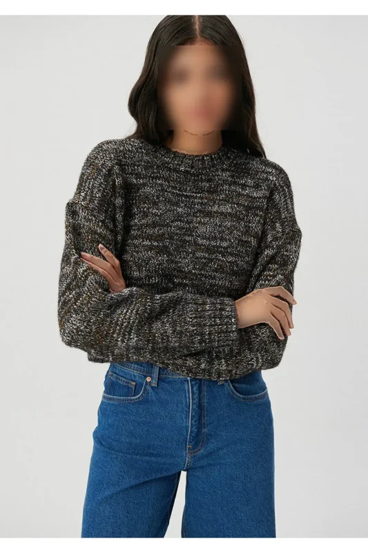 کاپشنی کوتاه به رنگ خاکستری 1710368-70123 - 11096
