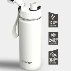 1. ترموس استیل ضد نشتی 500 میلی‌لیتری استار وایت مدل ST-220 - 11196