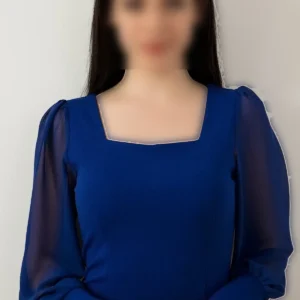 پیراهن شيفون با آستین 13389 - 11405