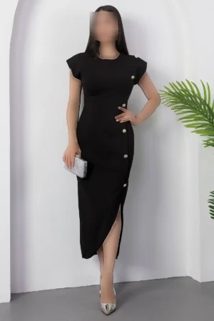 پیراهن دکمه‌دار یقه دوچرخه‌ای با بالشتک شانه NY3012 - 11321