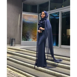 لباس مجلسی پوشیده زنانه رز - 11183