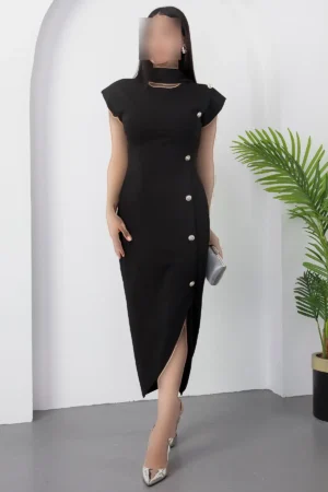 پیراهن دکمه‌دار یقه دوچرخه‌ای با بالشتک شانه NY3012 - 11321