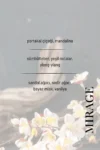 عطر زنانه میراژ ادو پرفیوم 50ml | گل‌دار-چوبی-خامه‌ای | شکوفه پرتقال، زنبق آبی، وانیل، مشک - 11186