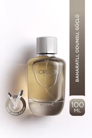 عطر هورایزن ادو پرفیوم مردانه 100 میلی‌لیتر | طعمی ادویه‌ای و چوبی | لیمو، دارچین، مشك، کهربا، چوب سرو - 10655