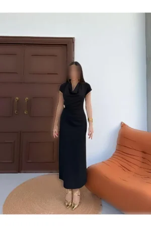 لباس با جزئیات یقه دگجه بهار - 11284