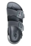 سندل روزمره مردانه خاکستری با دو بند قفلی 50015 - 11024