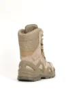 بوت زنانه گارد ایکس بدون زیپ، ضد آب، با رویه چرم سوئدی به رنگ بژ - 10750