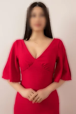 لباس مجلسی بلند با جزئیات شکاف 13233 - 11326