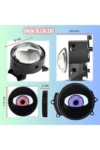چراغ جلو LED مرکت 3 اینچ با چشم انیمیشنی، نسل جدید کنترل وای‌فای و نورپردازی محیطی (دو عدد) - 11020