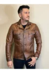 جاکت چرم مردانه - 11453