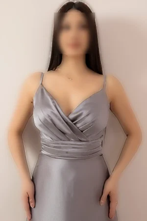پیراهن آستین حلقه‌ای ساتن 13384 - 11413
