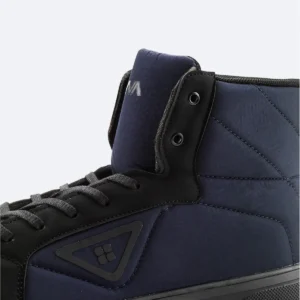 چکمه مردانه نازک با بندهای آبی تیره مدل A31Y8071 - 10781