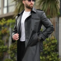 کت و پالتو چرمی مردانه با کیفیت پریموم - 11466