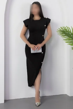پیراهن دکمه‌دار یقه دوچرخه‌ای با بالشتک شانه NY3012 - 11321