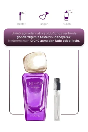 عطر زنانه اینترنه اديپ ۵۰ میلی لیتر | میوه‌ای و گلی | برگاموت، هلو، یاس، زنبق، مشک، کهربا - 10650