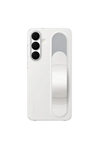 کاور سیلیکونی با بند و پایه دار S25 FE - سفید - 11694