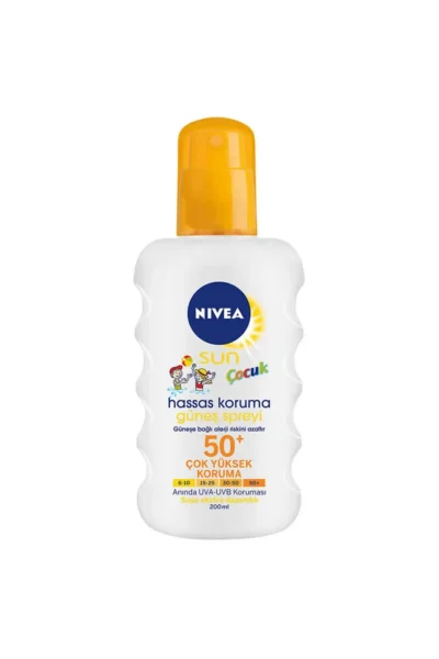 اسپری ضد آفتاب مخصوص کودکان با محافظت حساس بدون عطر SPF50 - 200 میلی‌لیتر - 11683