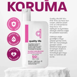 کرم ضد آفتاب رنگی تنظیم کننده یکدست کننده رنگ پوست - صورتی - لمسه صورتی SPF 50+ فاکتور روشن کننده پوست - 11673