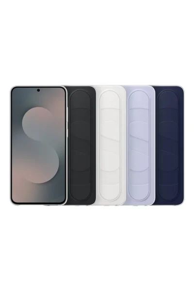 کاور سیلیکونی با بند و پایه دار S25 FE - سفید - 11694