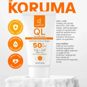 کرم ضد آفتاب با محافظت بالا و ضد لک، بر پایه آب، SPF 50+ مناسب برای پوست‌های چرب، مختلط و خشک، حجم 50 میلی‌لیتر - 11678