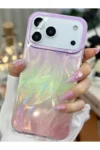 کیف سیلیکونی طراحی شده با رنگ درخشان و تدریجی مناسب برای آیفون 17 پرو مکس - 11709
