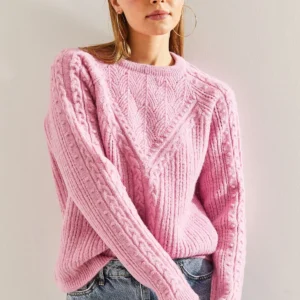 ژاکت بافتنی طرح‌دار زنانه - 11777