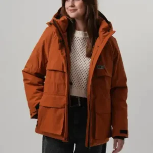 کاپشن زنانه سوئدی با کلاه، ضد آب و ضد باد مدل سوفیا - 12659