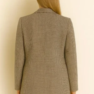 کت بلیزر طرح چهارخانه زنانه - ترکیب شیک و مدرن اداری - 11910