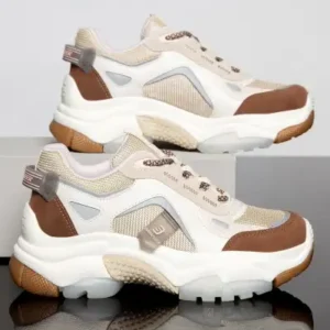 کفش اسپرت زنانه Ds Linda به رنگ بژ و قهوه‌ای - 12968