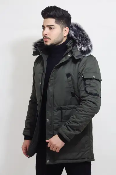 کاپشن و پالتوی کاپشندار با آستری خز بِل_50191 - 12282 کاپشن و پالتوی کاپشندار با آستری خز بِل_50191 - 12282