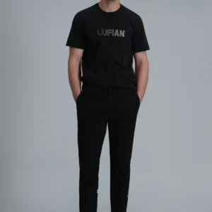 تی‌شرت گرافیک مدرن بنجامین مشکی - 11763