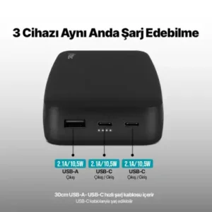 شارژر همراه ۲۰۰۰۰ میلی‌آمپرساعتی با قابلیت شارژ سریع - 12860