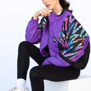 کاپشن بمبری طرح دار رنگی زنانه مردانه - 11842