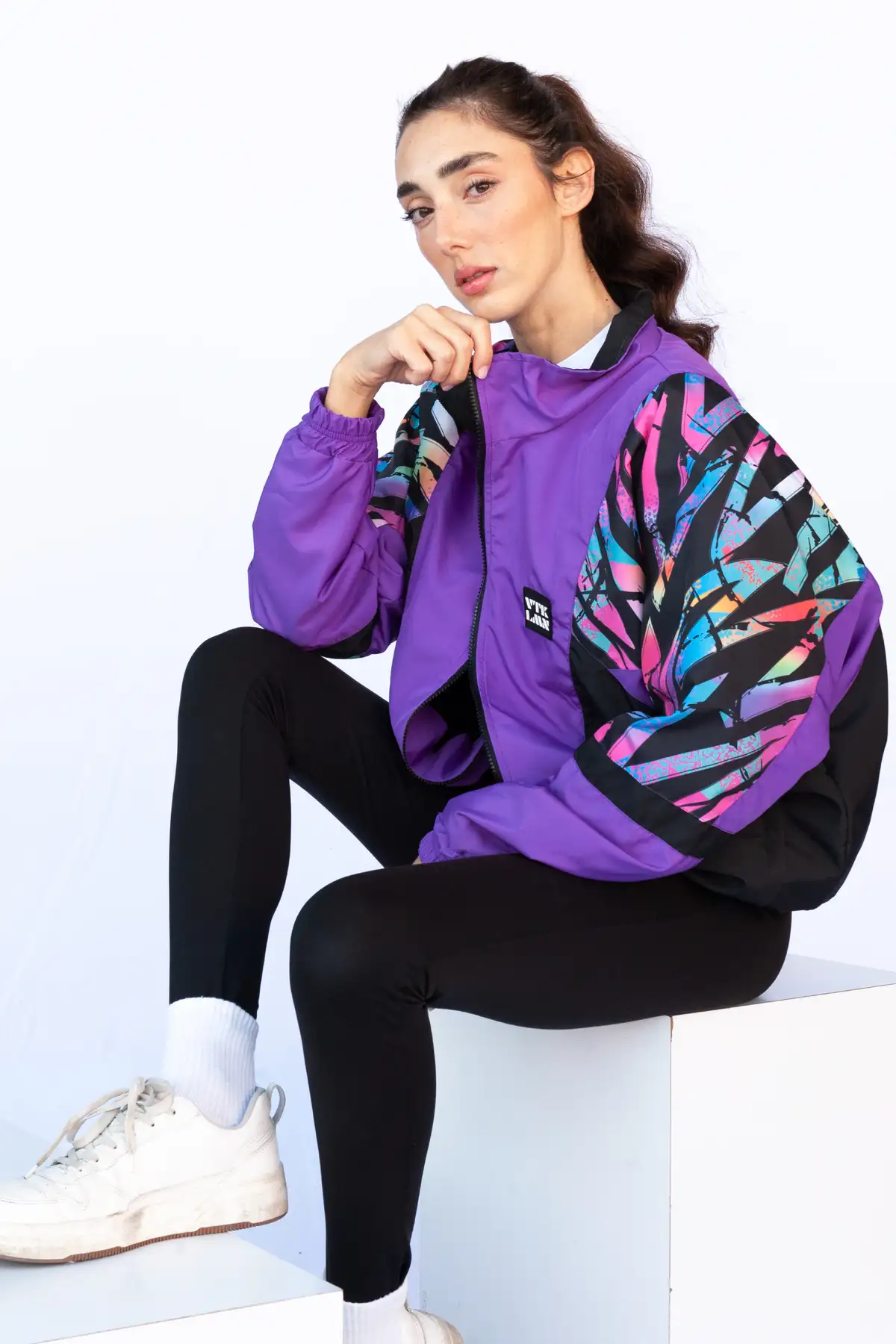 کاپشن بمبری طرح دار رنگی زنانه مردانه - 11842 کاپشن بمبری طرح دار رنگی زنانه مردانه - 11842