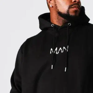 سویشرت هودی با کلاه و طرح چاپی مردانه سایز بزرگ 3 تکه - 13010