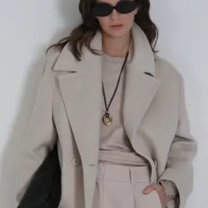 پالتو زنانه برنیه به رنگ بژ - 13055