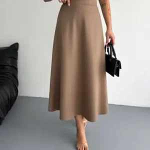 دامن بلند سوئدی زنانه مدل کلوش/مولانا با قد 90 سانتیمتر - 12905