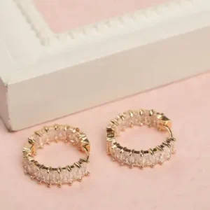 گوشواره استیل زنانه با رنگ ثابت و ضمانت، مدل JFRCH2034 - 12076