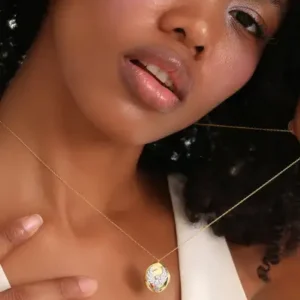 مدال پرنده آلیا آنکا، گردنبند نقره با عیار 925 - 12106