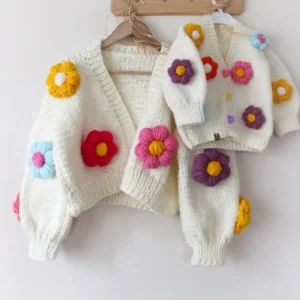 ست ژاکت بافتنی مادر و دختر - 11840