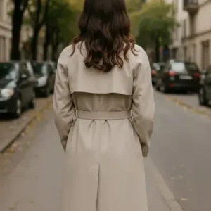 ترنچ کت اوورسایز با کمربند فصل جدید - 12534