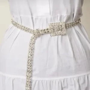 کمربند زنانه با سنگ، کمربند شلوار، کمربند لباس، کمربند پیراهن، کمربند ژاکت - 12179