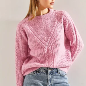 ژاکت بافتنی طرح‌دار زنانه - 11777