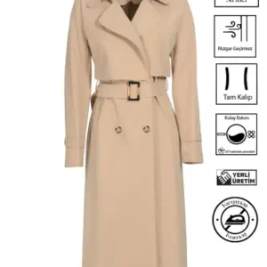 کت زنانه سافید ضد چروک انعطاف‌پذیر بدون آستری مدل آستین کوتاه تابستانی رنگ بژ 7522 - 12570