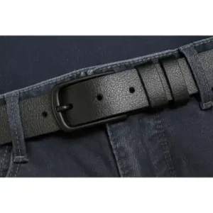 کمربند متناسب با شلوار کتان از جنس چرم طبیعی - 12204