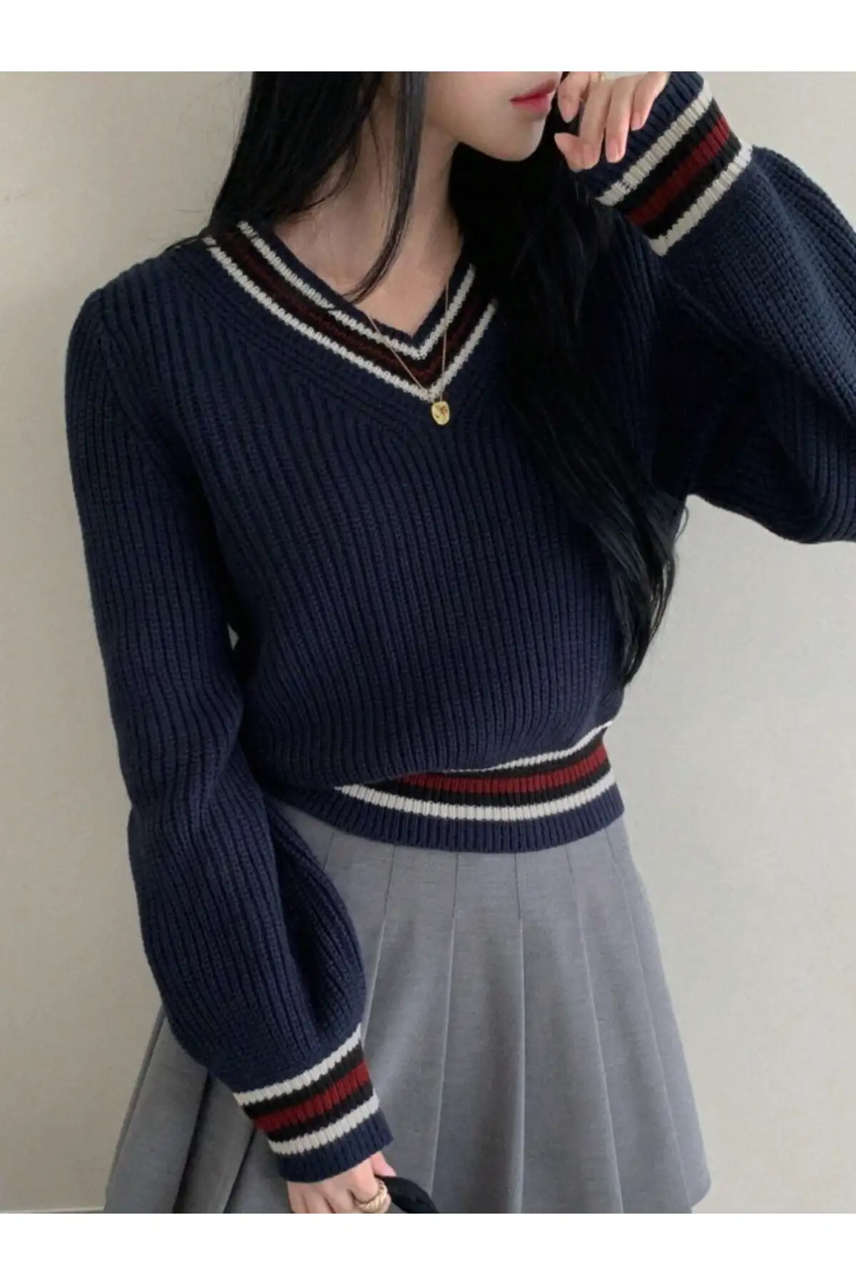 کالسکه مردانه با طرح راه راه، بلوز زنانه - 11755 کالسکه مردانه با طرح راه راه، بلوز زنانه - 11755