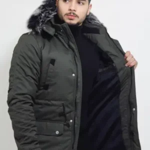 کاپشن و پالتوی کاپشن‌دار با آستری خز بِل_50191 - 12282