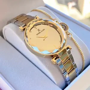 ساعت مچی با دستبند هدیه، ضد آب و با ضمانت دو ساله - 12129