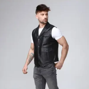 جلیقه چرمی اصل - 12727