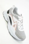 کفش ورزشی زنانه بژ-سفید-صورتی 17834 - 12955